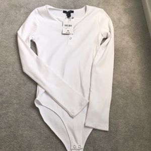 white long sleeve body suit by Forever 21